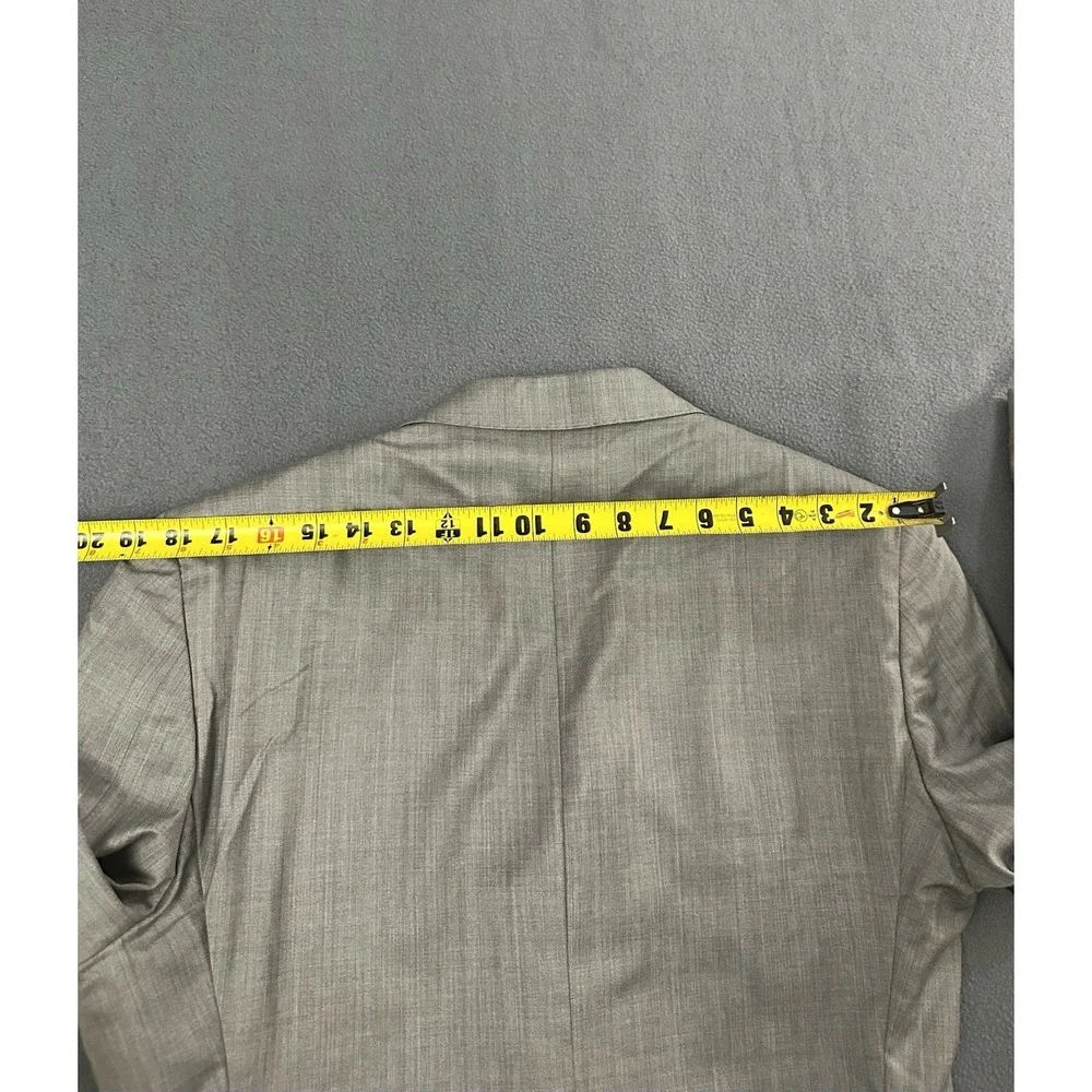Saks Fifth Avenue Ermenegildo Zegna 40R Gray Wool Blazer Sport Coat Italy